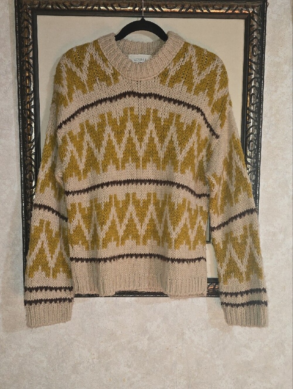 #327. THE GREAT. The Folk Pullover Earth, $325 MSRP. - Picture 5 of 9